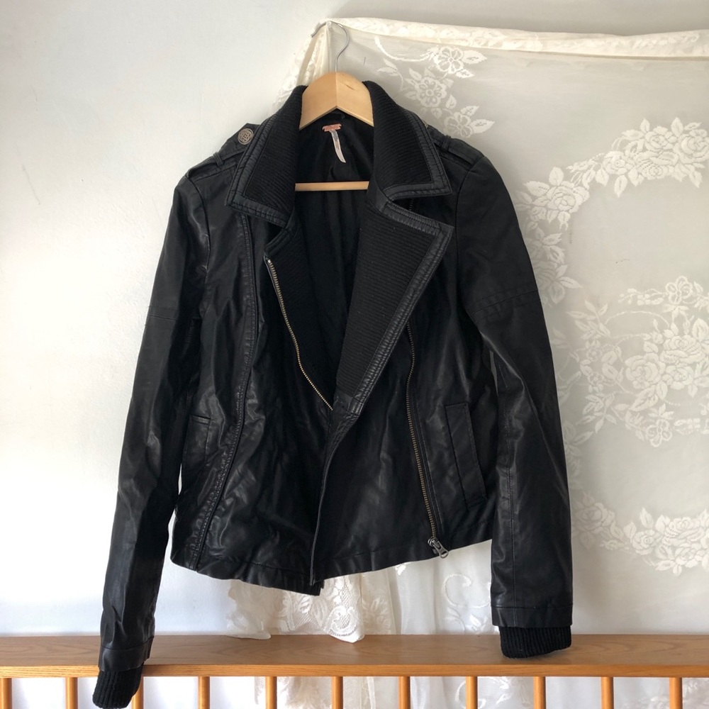 Free People Leather Jacket